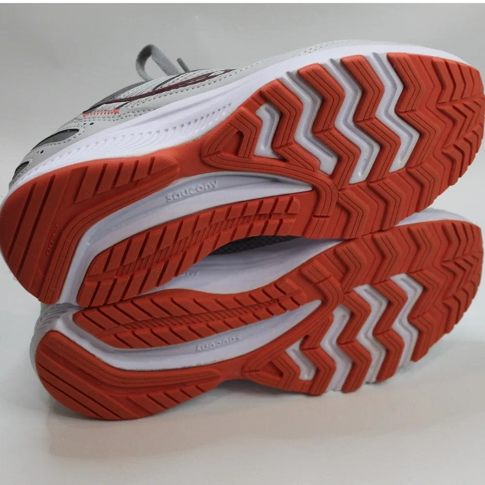 Saucony Cohesion Womens 8 W Running Shoes Sneakers Gray Orange‎